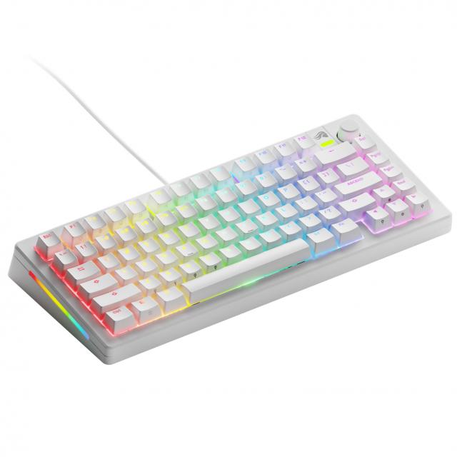 Gaming Mechanical keyboard Glorious GMMK 3 75% White - Fox Linear Switches 