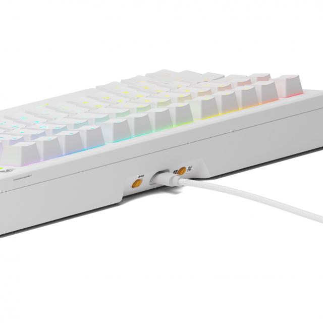 Gaming Mechanical keyboard Glorious GMMK 3 75% White - Fox Linear Switches 