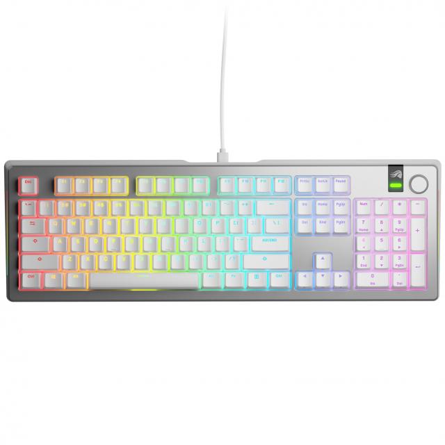 Gaming Mechanical keyboard Glorious GMMK 3 Pro 100% Silver - Fox Linear Switches 