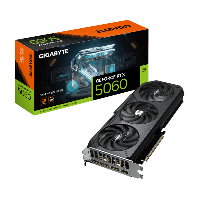 Видео карта GIGABYTE RTX 5060 GAMING OC V2 8GB GDDR7 