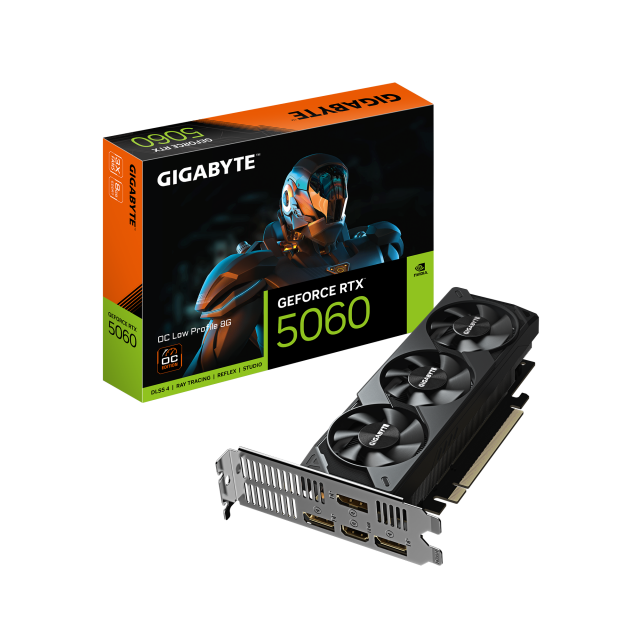 Видео карта GIGABYTE RTX 5060 Low Profile OC 8GB GDDR7 