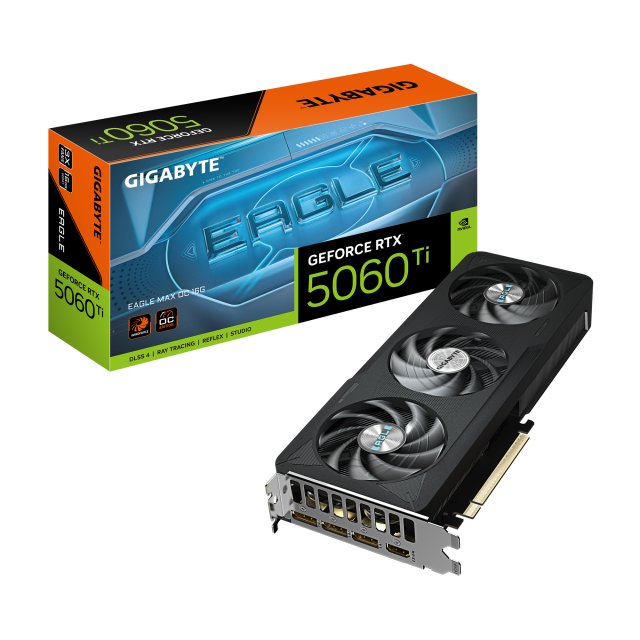 Graphic card GIGABYTE RTX 5060 TI EAGLE MAX OC 16GB GDDR7 