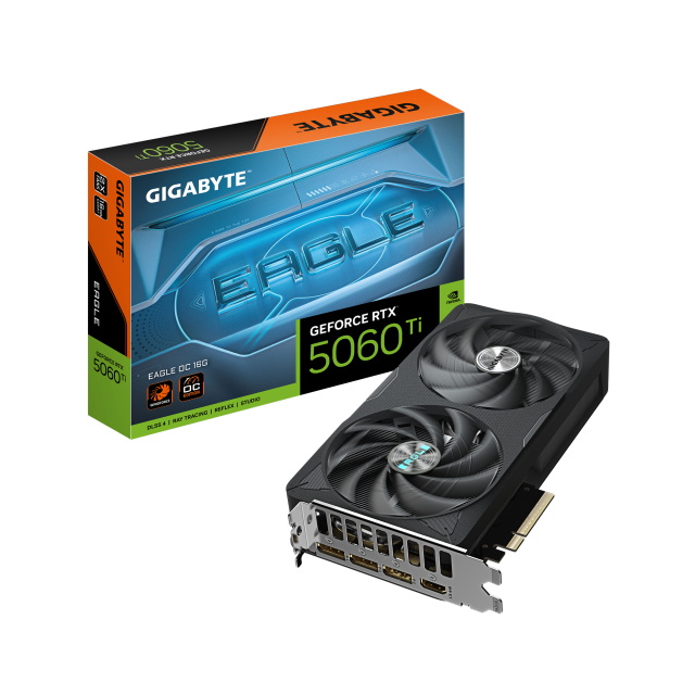 Видео карта GIGABYTE RTX 5060 TI EAGLE OC 16GB GDDR7 
