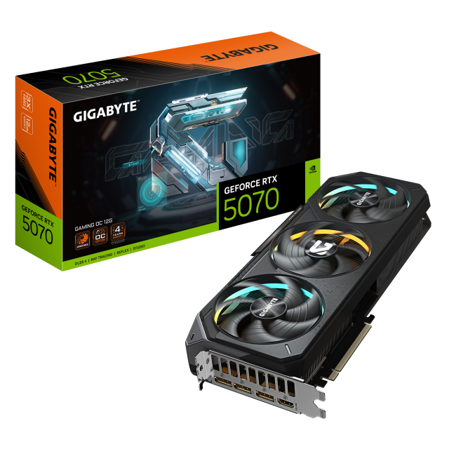 Graphic card GIGABYTE RTX 5070 GAMING OC 12GB GDDR7 