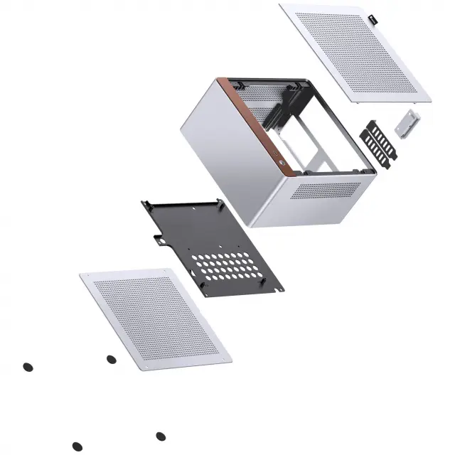 Кутия Jonsbo NV10 Mini ITX - Silver 