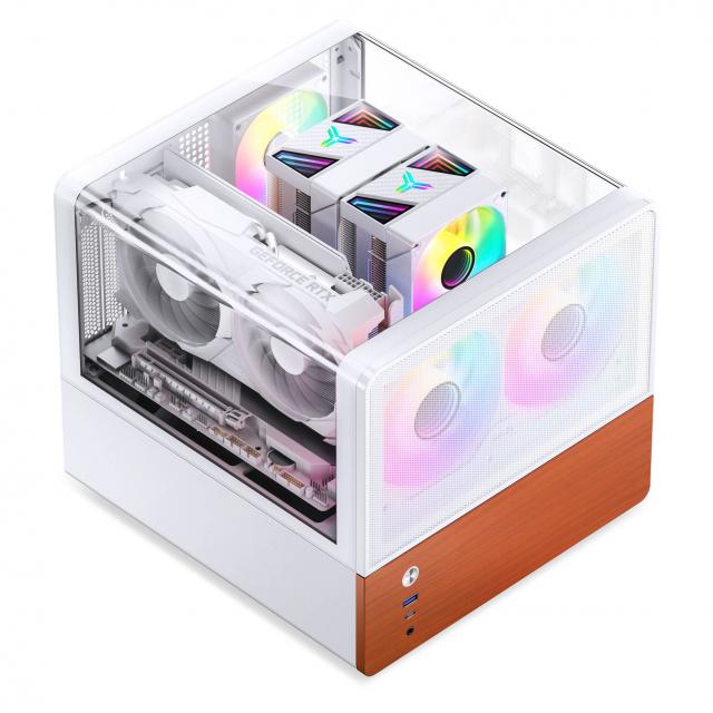 Кутия Jonsbo V12 Micro-ATX - Бяла 