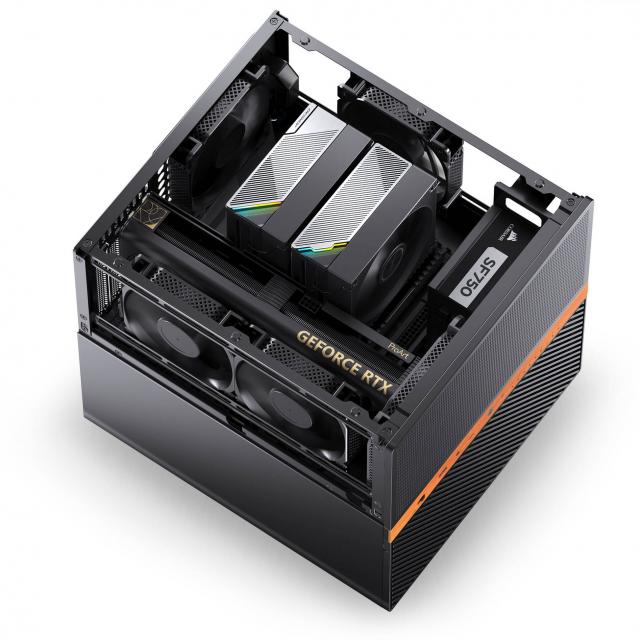 Кутия Jonsbo N6 NAS Micro-ATX - Black 