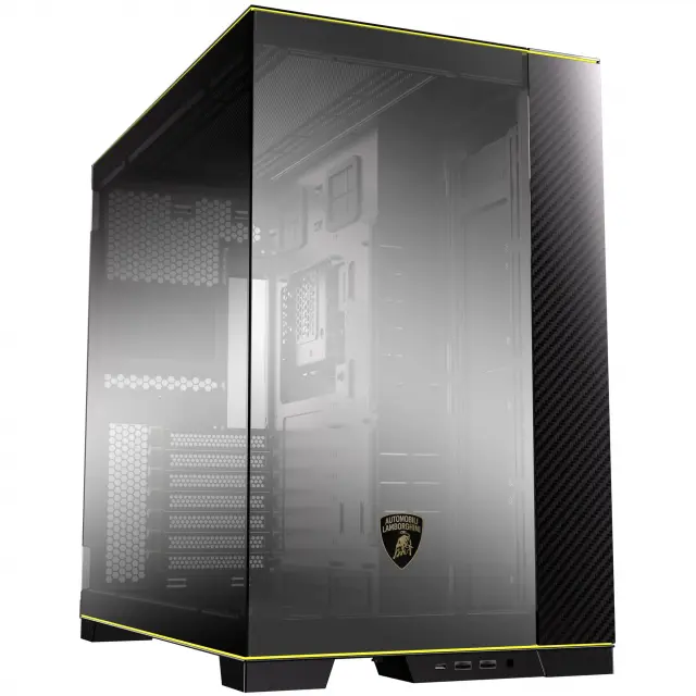 Кутия Lian Li PC-O11D EVO RGB Lamborghini Edition, Tempered Glass, Черна 
