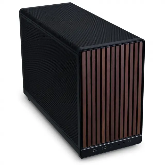 Кутия Lian Li DAN A3-mATX Wood Edition, Micro Tower 