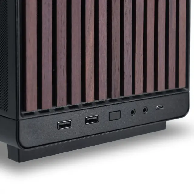 Кутия Lian Li DAN A3-mATX Wood Edition, Micro Tower 