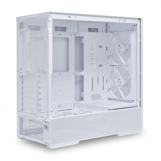 Кутия Lian Li LANCOOL 207 Mid-Tower, Tempered Glass, Бяло 