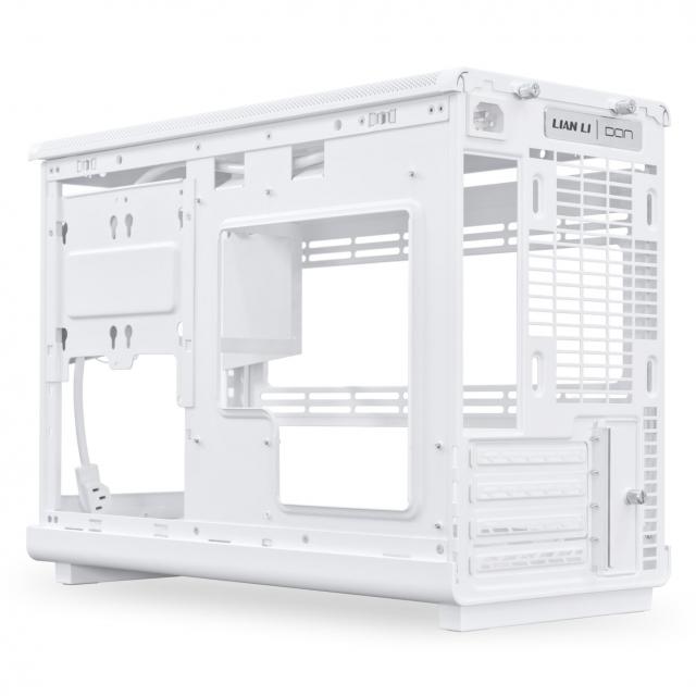 Кутия Lian Li DAN A3-mATX Wood Edition White - Micro Tower 