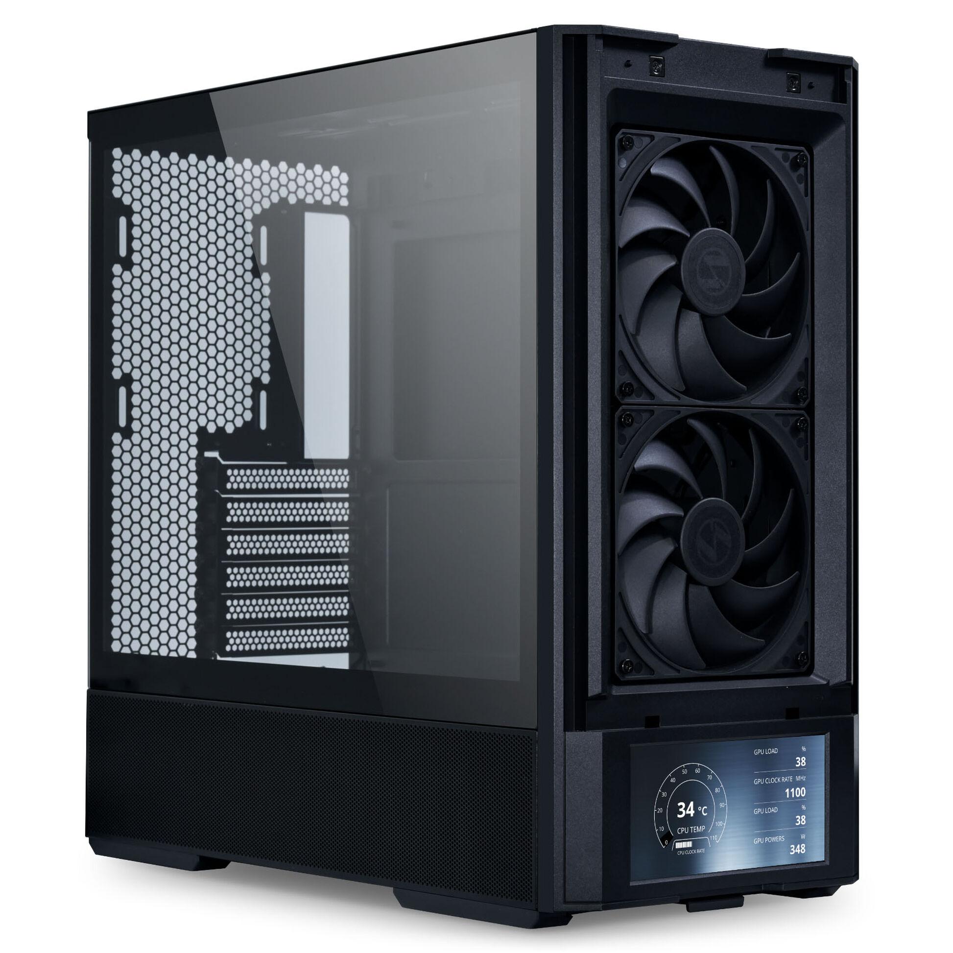 Кутия Lian Li LANCOOL 207 Digital Mid-Tower, Tempered Glass, Черно