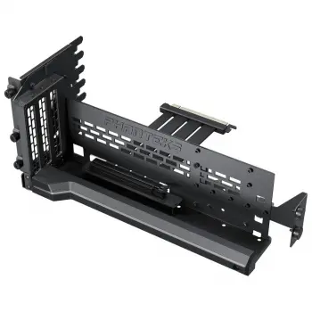 Phanteks Premium PCIe Gen 5 Vertical GPU Bracket, DRGB, with PCIe 5.0 Riser Cable - 220mm, Black
