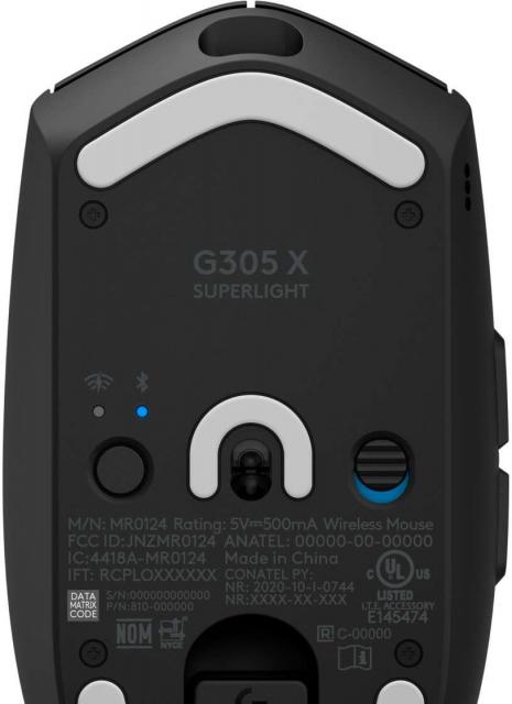 Геймърска безжична мишка Logitech G305 X Superlight - Черен 