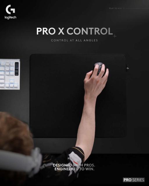 Gaming pad Logitech Pro X Control 400x460 mm - Black 