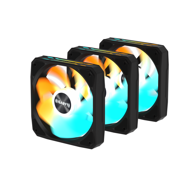 3-pack Fans GIGABYTE AORUS EZ CHAIN RVS FAN 120 - 120x120x25mm ARGB 
