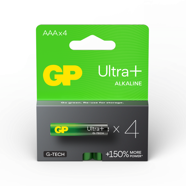 Алкална батерия GP ULTRA PLUS LR03 AAA /4 бр. в опаковка/ блистер 1.5V 