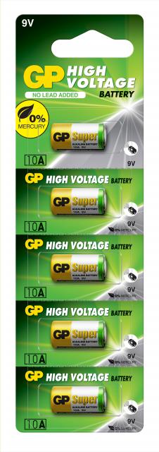 Алкална батерия GP А10 9V за дистанционни /5бр./pack цена за 1 бр./ 