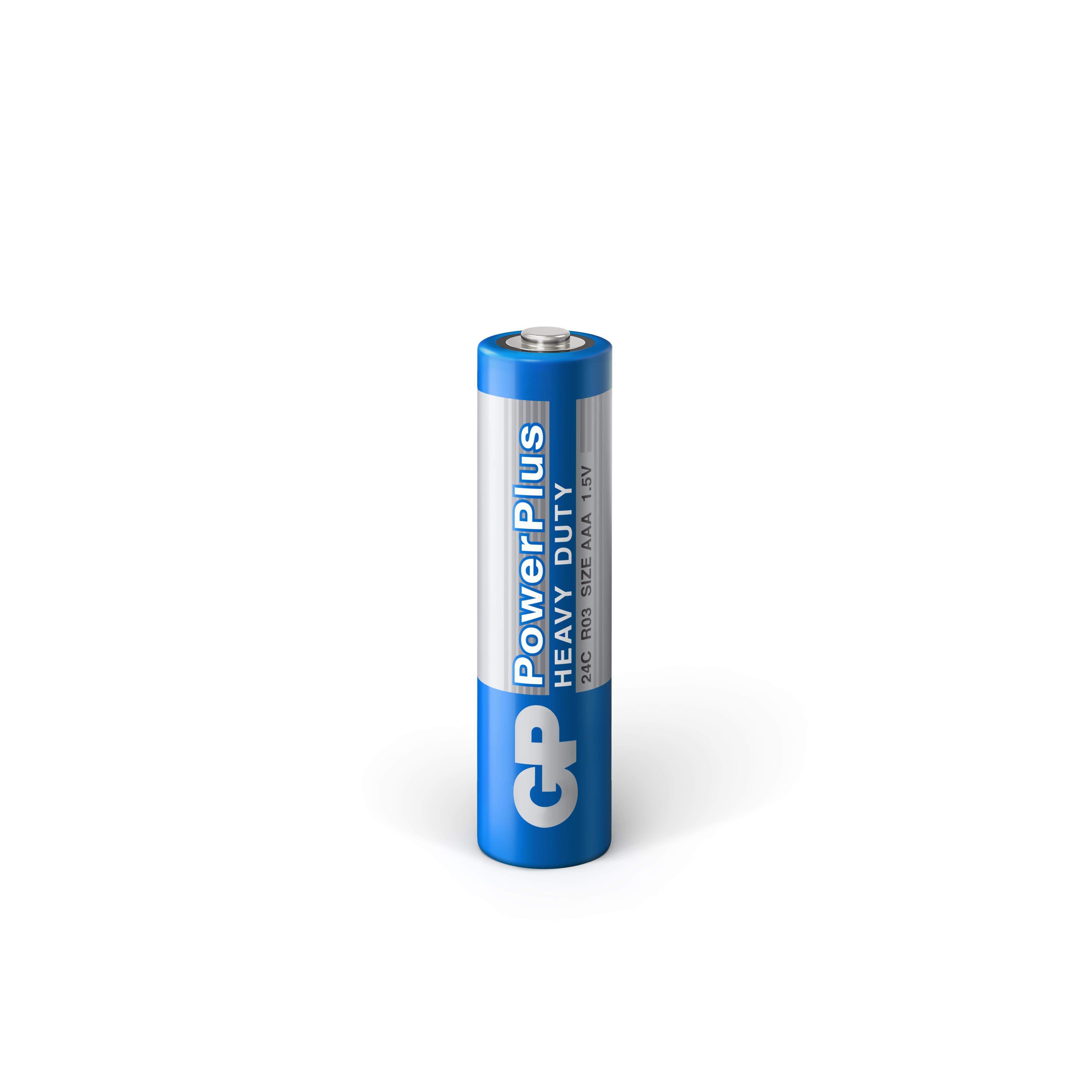 Цинк карбонова батерия GP POWERPLUS  R03 AAA 4 бр. shrink 1.5V