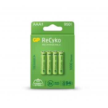 Акумулаторна Батерия GP R03 AAA 1000mAh NiMH 100AAAHCE-EB4 4 бр. в опаковка GP