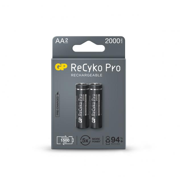 Rechargeable Battery GP R6 AA 2000mAh RECYKO + PRO 210AAHCB-EB2 NiMH 2 pcs. pack GP 