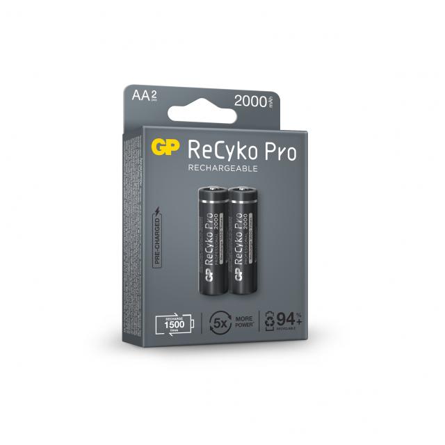 Rechargeable Battery GP R6 AA 2000mAh RECYKO + PRO 210AAHCB-EB2 NiMH 2 pcs. pack GP 