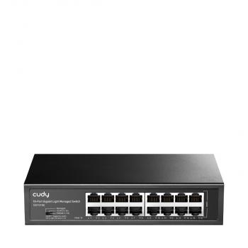 Суич Cudy GS1016E, 16 портов, управляем, 10/100/1000,  CUDY Cloud APP, Метален корпус