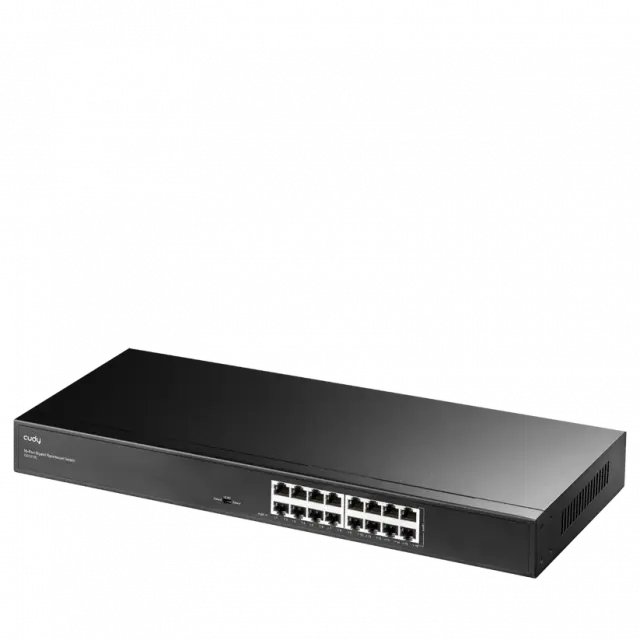 Суич  Cudy GS1016L, 16x порта, 10/100/1000, за 19"rack, метален 