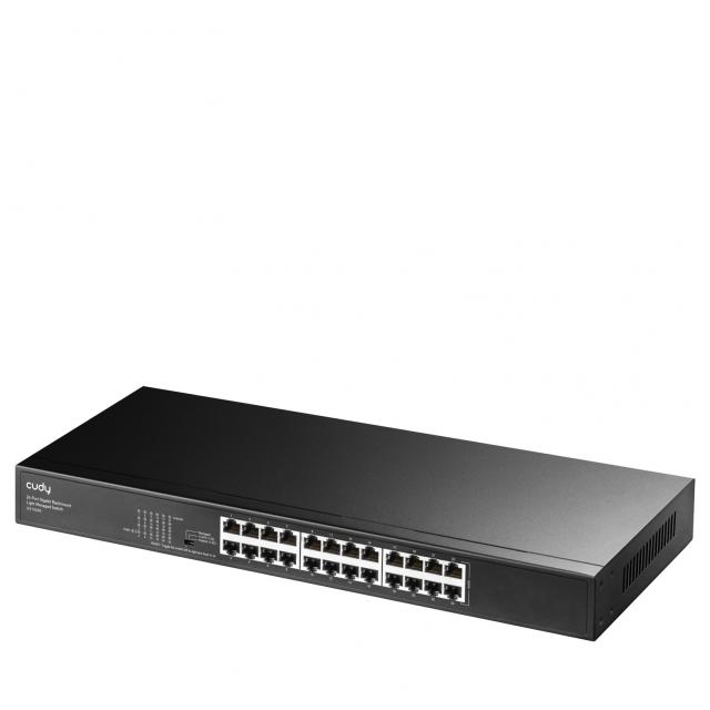 Суич Cudy GS1024E, 24 портов, управляем, 10/100/1000,  CUDY Cloud APP, Метален корпус 