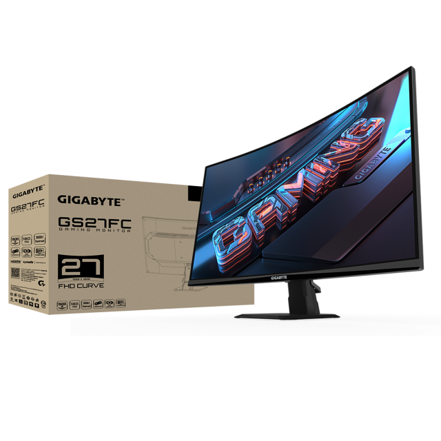 Геймърски Монитор Gigabyte GS27FC, 27" VA FHD, 180Hz, 1ms 