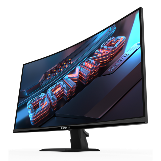 Геймърски Монитор Gigabyte GS27QCA - 27" inch SS/VA 1500R, QHD (2560x1440), 180Hz, 1ms, HDR Ready 