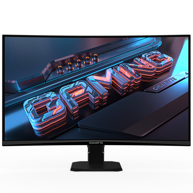 Геймърски Монитор Gigabyte GS27QCA - 27" inch SS/VA 1500R, QHD (2560x1440), 180Hz, 1ms, HDR Ready 