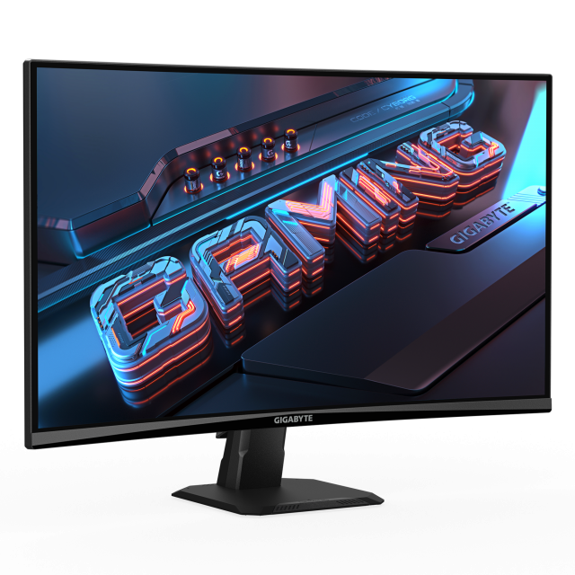 Геймърски Монитор Gigabyte GS27QCA - 27" inch SS/VA 1500R, QHD (2560x1440), 180Hz, 1ms, HDR Ready 