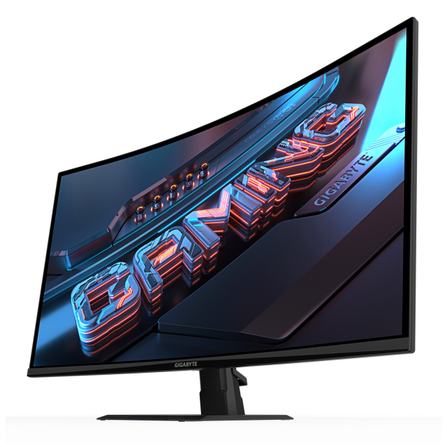 Геймърски Монитор Gigabyte GS32QCA - 32" inch SS/VA 1500R, QHD (2560x1440), 180Hz, 1ms, HDR Ready 