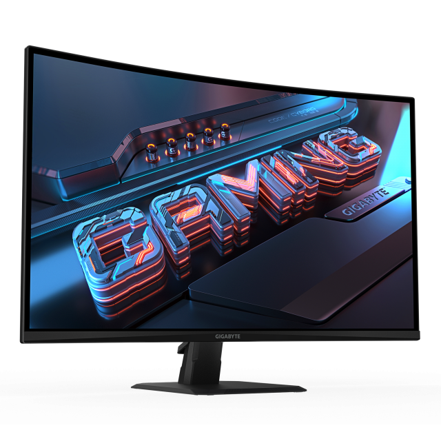 Геймърски Монитор Gigabyte GS32QCA - 32" inch SS/VA 1500R, QHD (2560x1440), 180Hz, 1ms, HDR Ready 