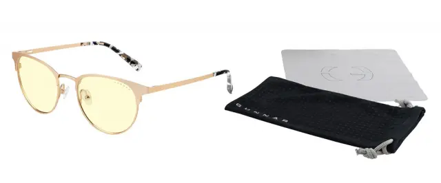 Computer glasses GUNNAR Apex Gold/Marble Amber 