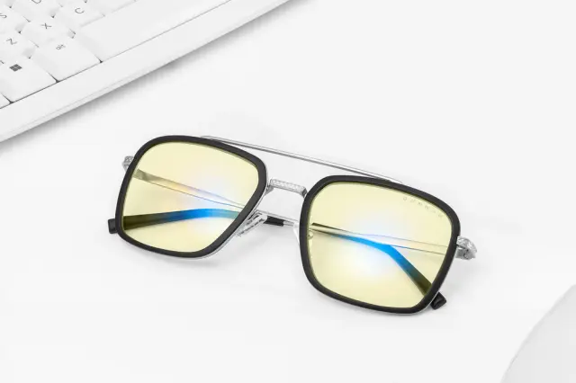 Компютърни очила GUNNAR Baron Silver - Clear 