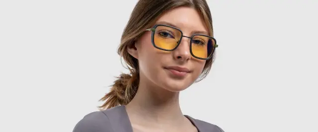 Геймърски очила GUNNAR Fallout Vault 33 Gunmetal/Olive - Amber 