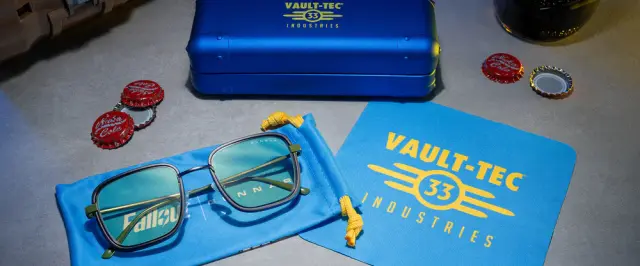Геймърски очила GUNNAR Fallout Vault 33 Gunmetal/Olive - Amber 