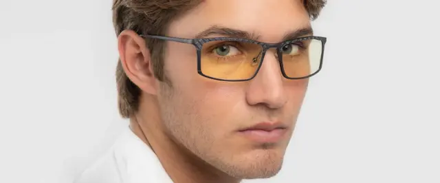 Компютърни очила GUNNAR Plaid Graphite - Amber 