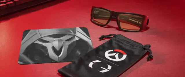 Компютърни очила GUNNAR Overwatch Reaper Black Ash - Amber 