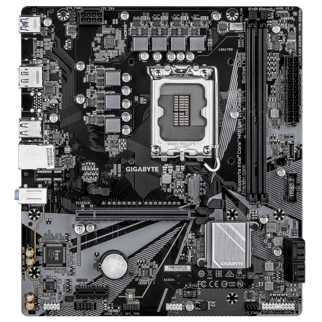Дънна платка GIGABYTE H610M D3W Socket 1700, DDR5, Micro ATX 
