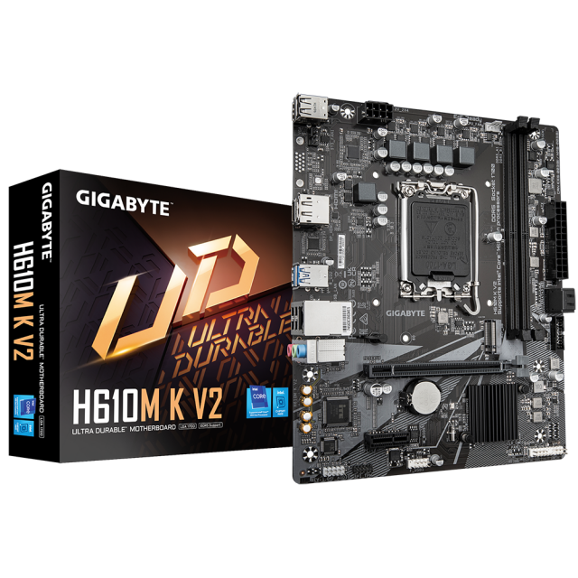 Дънна платка GIGABYTE H610M K V2 DDR5, socket 1700, Micro ATX 
