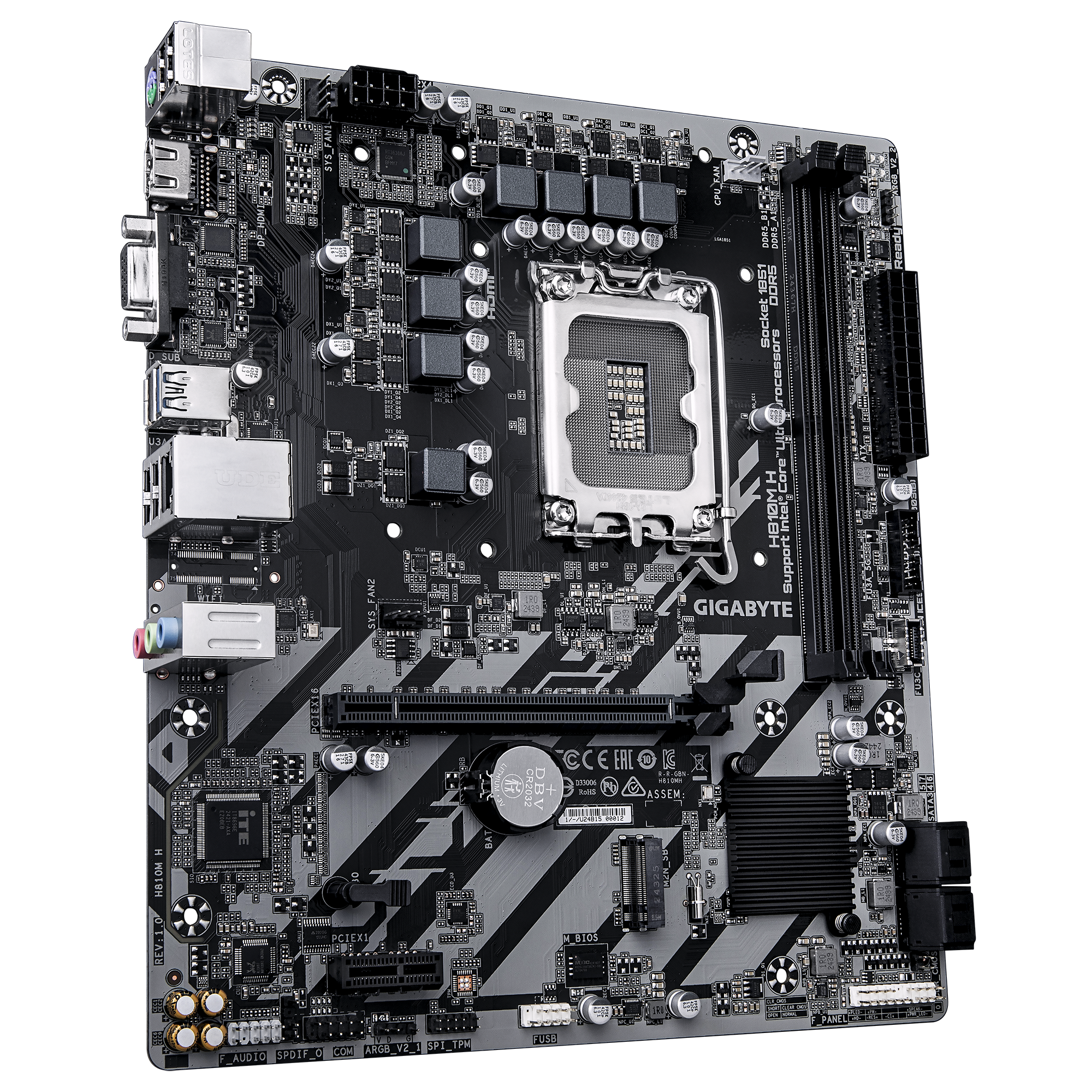 Дънна платка GIGABYTE H810M H, LGA 1851