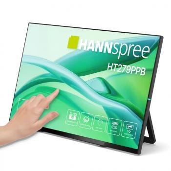 Тъч монитор HANNSPREE HT279PPB, LED, 27 inch, Wide, Full HD, HDMI, DP, Черен