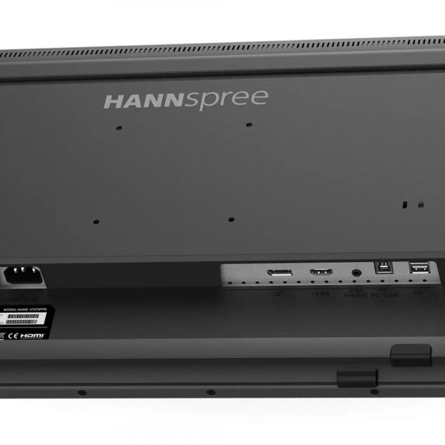 Тъч монитор HANNSPREE HT279PPB, LED, 27 inch, Wide, Full HD, HDMI, DP, Черен 