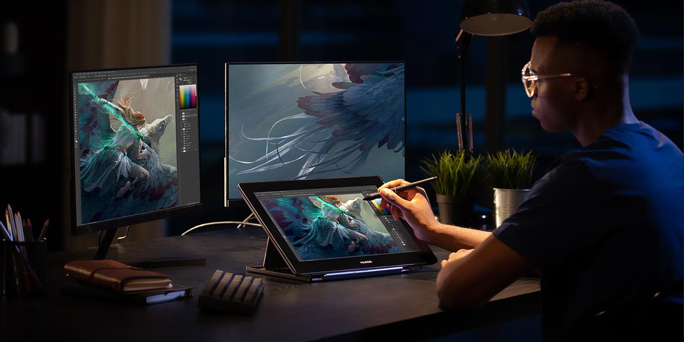 HUION  /Хюйън/ Графичен дисплей таблет Kamvas Pro 16 4K GT1562