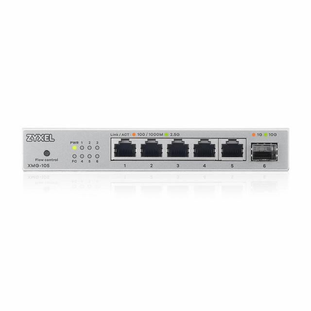 Switch Zyxel XMG-105 5 Ports 2,5G + 1 SFP+ Desktop MultiGig unmanaged 
