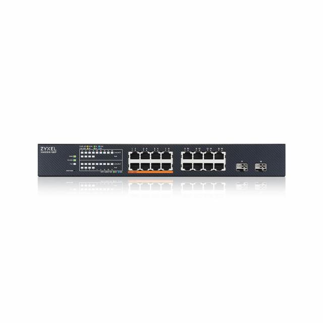 Switch ZyXEL XMG1915-18EP,  16-port 2.5GbE Smart Managed PoE Switch with 2 SFP+ Uplink 